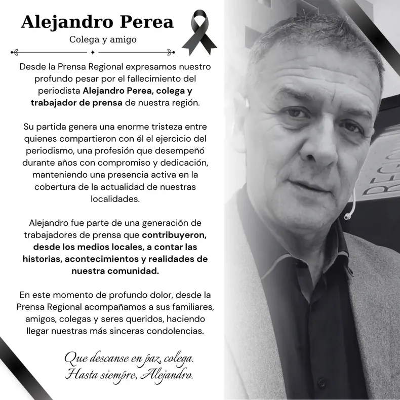 Despedida compartida por el medio Pregón en su cuenta de Facebook. 