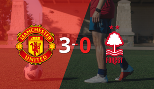Manchester United fue contundente y goleó 3-0 a Nottingham Forest