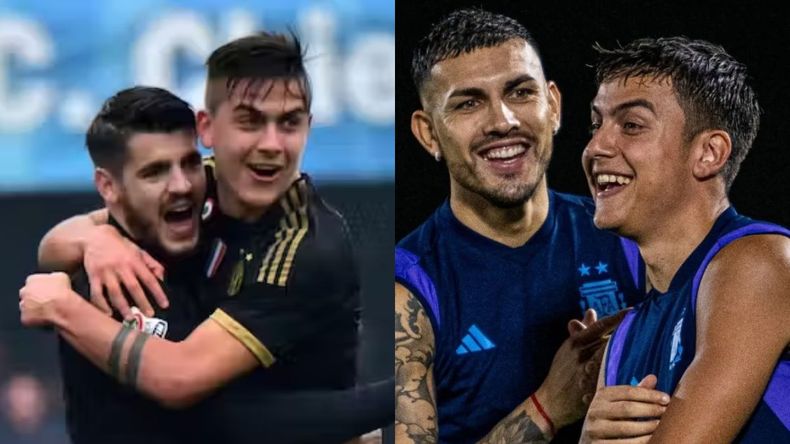 Morata y Paredes son muy cercanos a Paulo Dybala.