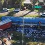 Una formación del Tren San Martín que circulaba hacia Retiro Una formación del Tren San Martín que circulaba hacia Retiro