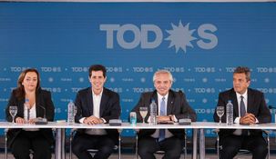 La foto del pasado jueves reunió a los principales referentes del Frente de Todos.