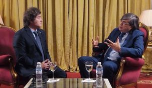 Javier Milei en una entrevista con Jaime Bayly,