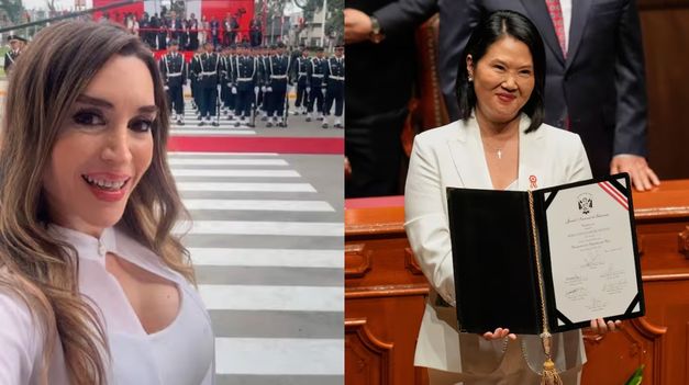 La humorista subió una foto a su Instagram en plena asunción de Keiko Fujimori.