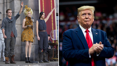 Peeta Mellark y Kartniss Everdeen en Los Juegos del Hambre. Donald Trump, presidente de Estados Unidos. Peeta Mellark y Kartniss Everdeen en Los Juegos del Hambre. Donald Trump, presidente de Estados Unidos.