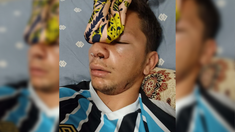 Bruno fue golpeado brutalmente en medio de un partido. Bruno fue golpeado brutalmente en medio de un partido.