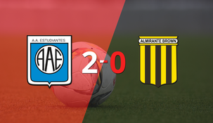 derrota de almirante brown por 2-0 en su visita a estudiantes (rc)