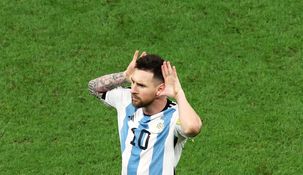 El festejo de Messi luego de marcar el 2-0.&nbsp;