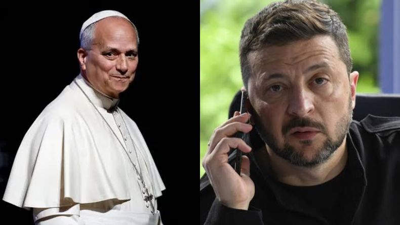 El Papa conversó con Zelenski tras pedirle a Putin una tregua humanitaria en Oleshky.&nbsp;