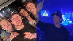 El intérprete de Rocky en la versión teatral pasó por el Movistar Arena para ver a la banda y recibió un homenaje especial. El intérprete de Rocky en la versión teatral pasó por el Movistar Arena para ver a la banda y recibió un homenaje especial.