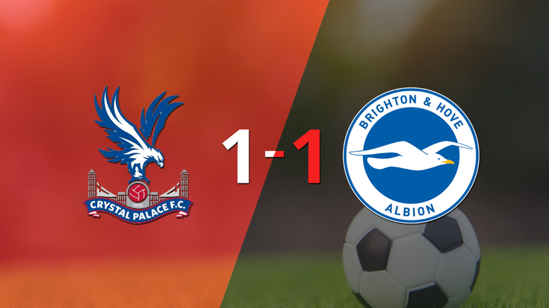 Empate a uno entre Crystal Palace y Brighton and Hove