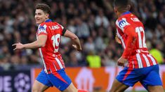 Julián Álvarez marcó el empate parcial para el Atlético Madrid en el Bernabeu. Julián Álvarez marcó el empate parcial para el Atlético Madrid en el Bernabeu.