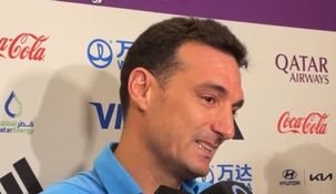 Scaloni rompió en llanto en un rueda de notas con la prensa argentina.&nbsp;