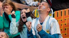 Hinchas celebraron el triunfo de Argentina. Hinchas celebraron el triunfo de Argentina.