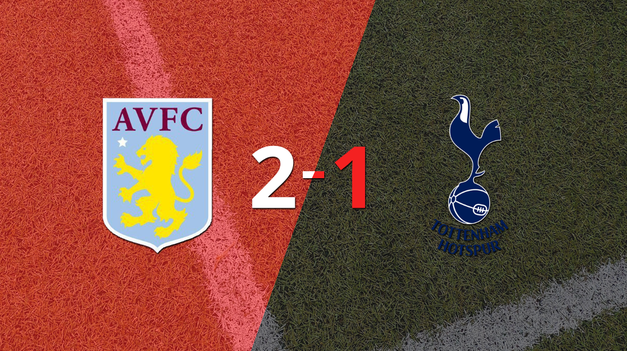aston villa derroto 2-1 en casa a tottenham