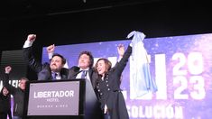 Euforia en La Libertad Avanza por el triunfo de Milei en las PASO.