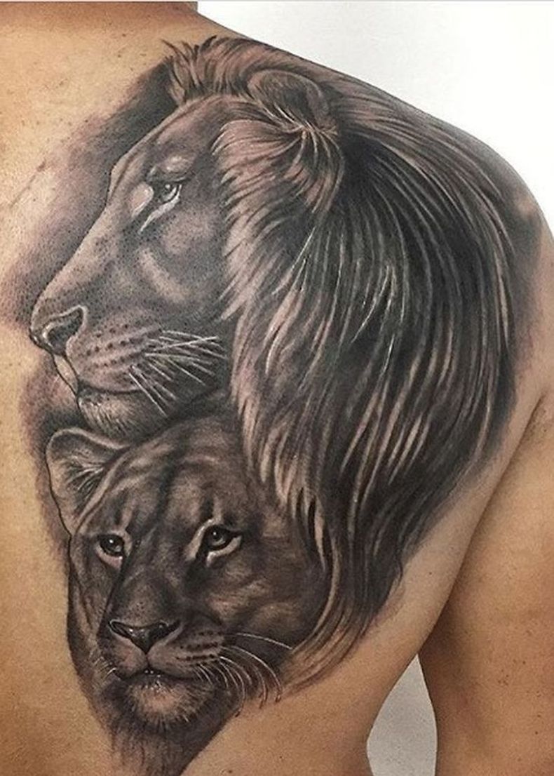 El león y la leona: el tatuaje que le dedicó Leo Squarzon a Amalia Granata