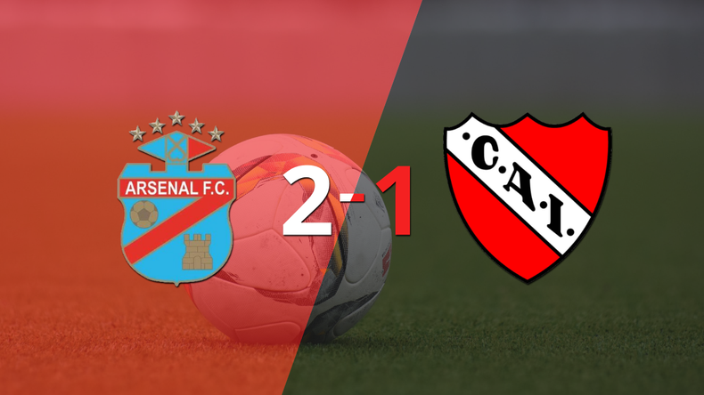 Independiente no pudo en su visita a Arsenal y perdió 2 a 1