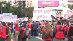Movimientos de izquierda se movilizan en el centro porteño en contra de la reforma constitucional en Jujuy&nbsp;