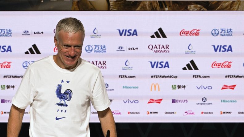 Deschamps dio una conferencia de prensa horas antes de la final del Mundial Qatar 2022