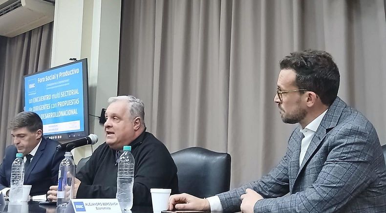 De izq. a der.: Leo Bilanski, Marcelo Colombo y Alejandro Bercovich.