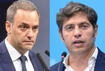 Manuel Adorni y Axel Kicillof.