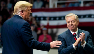 Donald Trump y Lindsey Graham.