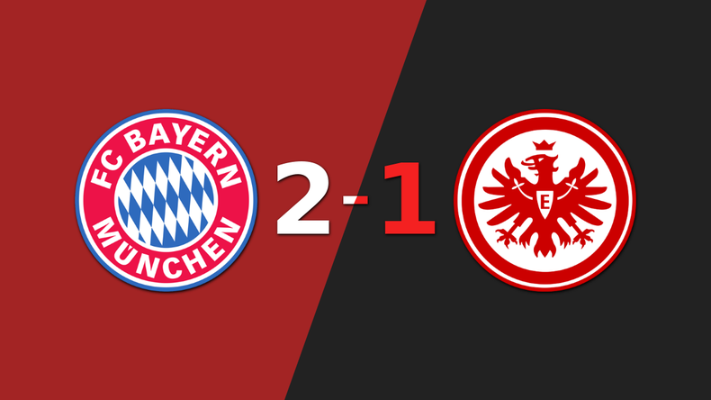 Harry Kane marca un doblete en la victoria 2-1 de Bayern Múnich ante Eintracht Frankfurt