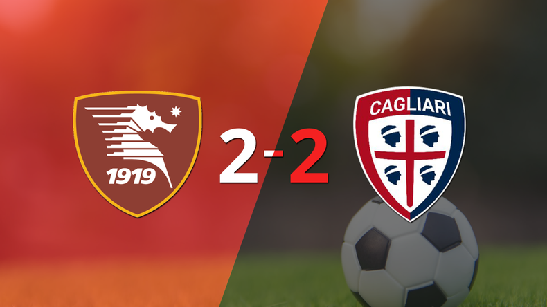 Salernitana empata ante Cagliari pese al doblete de Boulaye Dia