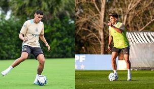 Molina, baja, y Simeone, su reemplazo, son compañeros en el Atlético de Madrid. Molina, baja, y Simeone, su reemplazo, son compañeros en el Atlético de Madrid.