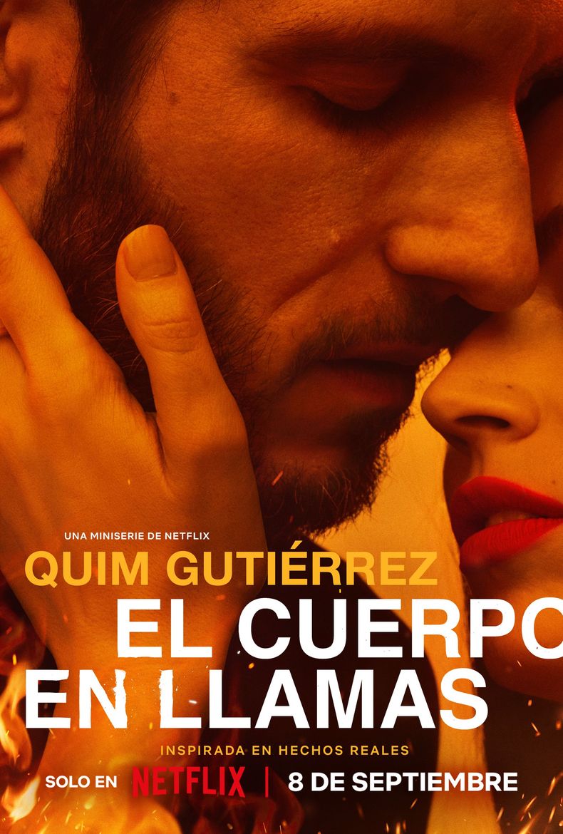 Ningún fuego se enciende solo, y en este las llamas se avivan a pasos agigantados. Úrsula Corberó y Quim Gutiérrez interpretan a Rosa y Albert en #ElCuerpoEnLlamas, una historia inspirada en hechos reales. Disponible el 8 de septiembre, solo en Netflix.