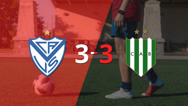 Vélez empató con Banfield y Lucas Janson anotó dos goles