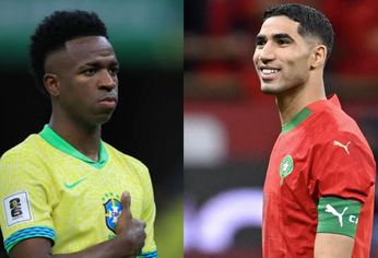 Vinicius Jr. y Achraf Hakimi, dos de los protagonistas de este miércoles.