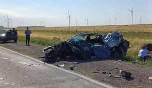 El auto en que viajaba Julia Lescano impactó contra un camión que circulaba por la Ruta 3 El auto en que viajaba Julia Lescano impactó contra un camión que circulaba por la Ruta 3