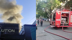 Bomberos trabajaron en el frente y contrafrente del edificio. Bomberos trabajaron en el frente y contrafrente del edificio.