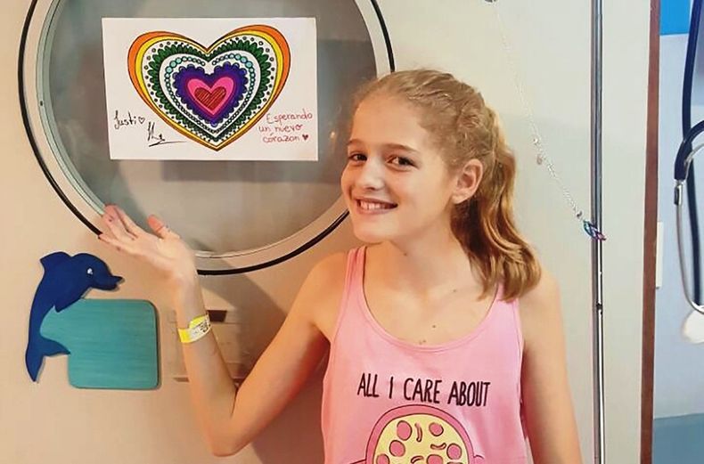 Justina Lo Cane murió mientras esperaba un trasplante de corazón.