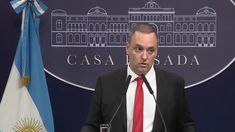 Manuel Adorni, vocero presidencial. Manuel Adorni, vocero presidencial.