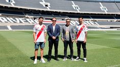 Montiel, Brito, Gallardo y Driussi en el Monumental. Montiel, Brito, Gallardo y Driussi en el Monumental.