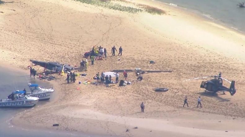 El choque en la Gold Coast de Australia dejó al menos cuatro muertos y tres heridos.