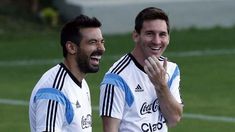 Lavezzi y Messi Lavezzi y Messi
