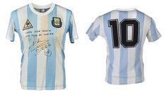 La camiseta usada por Diego Maradona en el Mundial de México 86. La camiseta usada por Diego Maradona en el Mundial de México 86.