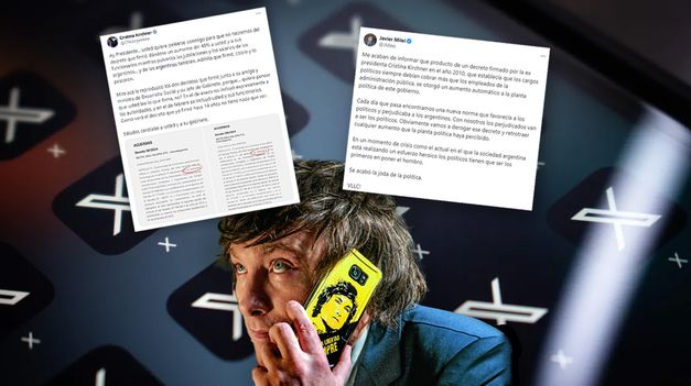 Milei empieza a ser víctima de la sobreutilización de sus redes sociales.