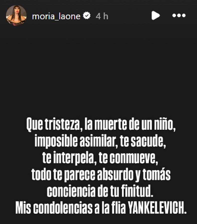 Moria Casán se sumó a las despedidas de Mila Yankelevich.