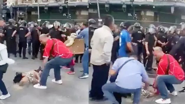 Procesan a un inspector de la Policía Federal por la agresión a una jubilada en la marcha frente al Congreso