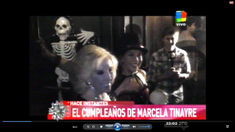 Marcela Tinayre se vistió de bruja y celebró su cumpleaños con Mirtha Legrand Marcela Tinayre se vistió de bruja y celebró su cumpleaños con Mirtha Legrand