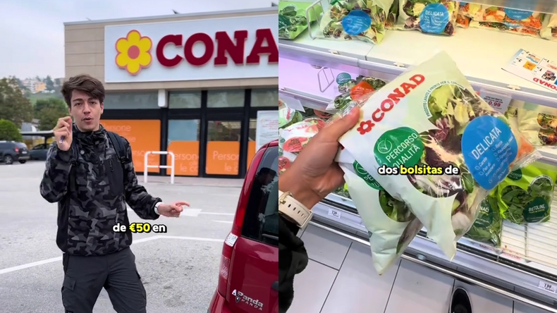 El joven terminó gastando unos 77 euros en toda la compra.