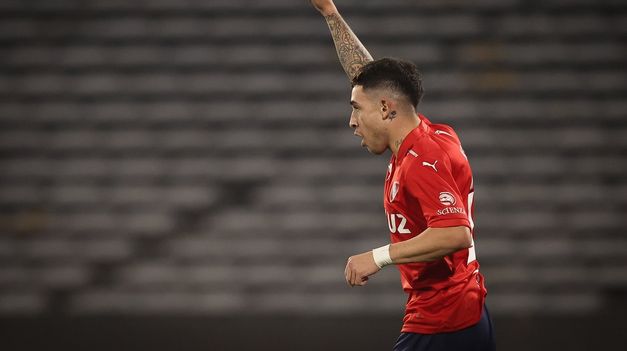 Santiago Montiel metió su primer gol en Independiente.