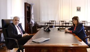 bullrich se reunio con anibal fernandez: argentina necesita orden, el que las hace las paga