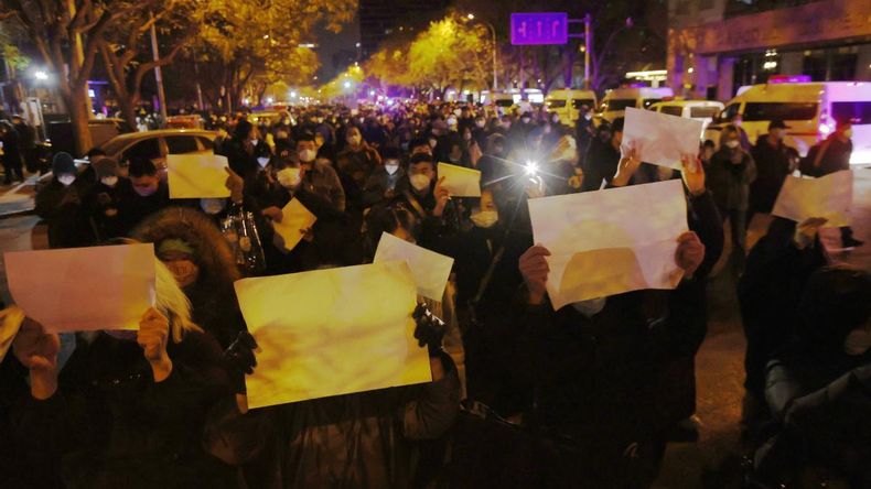 Coronavirus: crecen las protestas en China contra la estricta política de Covid cero del gobierno.&nbsp;