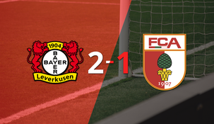 Con la mínima diferencia, Bayer Leverkusen venció a Augsburg por 2 a 1