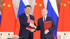 Putin y Xi firmaron acuerdos de colaboración en el Kremlin. Putin y Xi firmaron acuerdos de colaboración en el Kremlin.